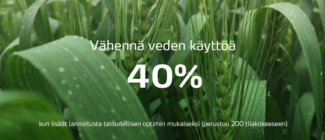 Vähennä veden käyttöä 40 %