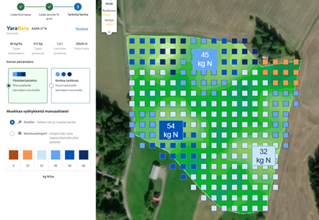 täsmälannoituskartta