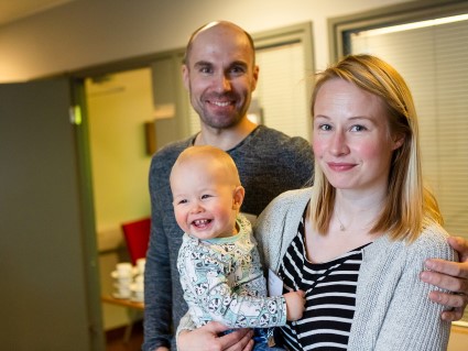 Teemu, Riikka ja Eemi Pietilä osallistuivat koko perheen voimin CARBO-tilaisuuteen Kalajoella tammikuussa.