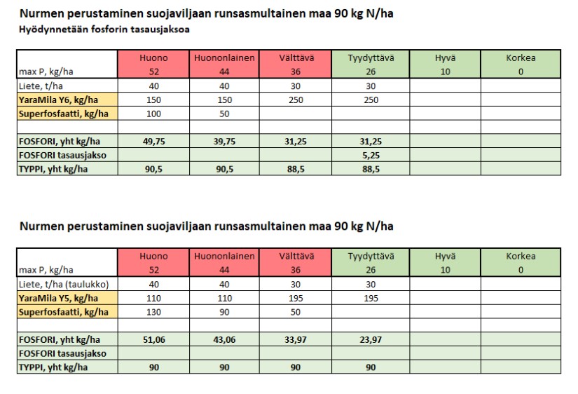 Nurmen perustaminen suojaviljaan
